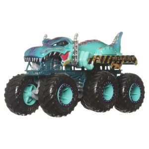HOT WHEELS MONSTER TRUCK BIG RIGS MASINUTA METALICA CU 6 ROTI MEGA-WREX TURCOAZ SCARA 1 LA 64 - Img 4