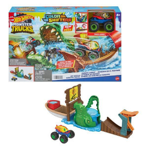 HOT WHEELS MONSTER TRUCK COLOR SHIFTERS ATACUL CROCODILULUI - Img 3