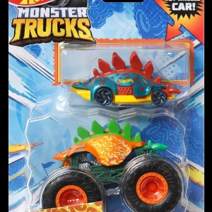 HOT WHEELS MONSTER TRUCK SI MASINUTA METALICA MOTOSAURUS
