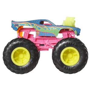 HOT WHEELS MONSTER TRUCK SI MASINUTA METALICA RODGER DODGER VERDE - Img 6