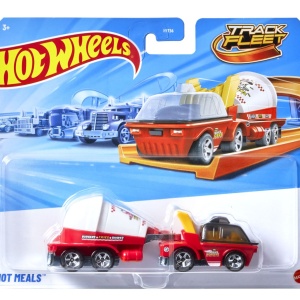 HOT WHEELS TRACK FLEET MASINA FLOTA HOT MEALS SCARA 1 LA 64 - Img 2