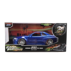 JADA FAST AND FURIOUS MASINUTA METALICA BRIANS NISSAN SKYLINE GT R R34 SCARA 1 LA 24