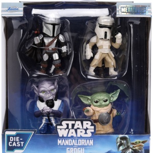 JADA STAR WARS MANDALORIAN SI GROGU SET 4 FIGURINE METALICE 4CM - Img 2