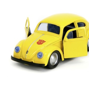 JADA TRANSFORMERS MASINUTA METALICA BUMBLEBEE VOLKSWAGEN BEETLE SCARA 1 LA 32 - Img 2