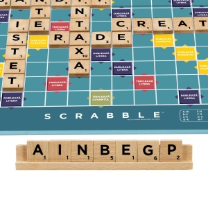 JOC SCRABBLE 2 IN 1 DIN LEMN IN LIMBA ROMANA - Img 2