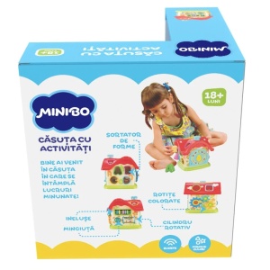 Jucarie bebelusi Minibo - Casuta cu activitati - Img 8