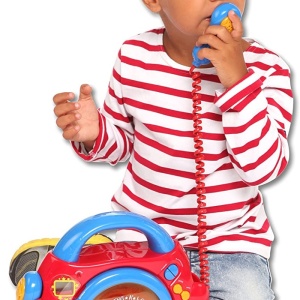 Player muzical portabil Bontempi cu două microfoane – jucărie interactivă