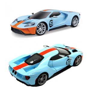 MAISTO MOTOSOUNDS MASINUTA FORD GT HERITAGE 2019 CU SUNETE SI LUMINI SCARA 1 LA 24 - Img 2