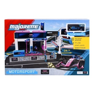 MAJORETTE SET MOTORSPORT BWT ALPINE F1 TEAM CU MASINUTA INCLUSA ALPINE A525 R19 SCARA 1 LA 64