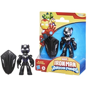 MARVEL IRON MAN SI PRIETENII SAI UIMITORI FIGURINA BLACK PANTHER 7.6CM - Img 6