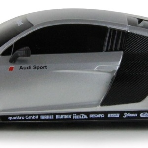 MASINA CU TELECOMANDA AUDI R8 ARGINTIU CU SCARA 1 LA 24 - Img 2