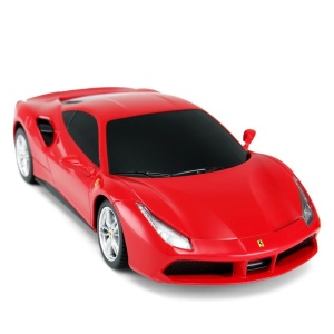 Mașinuță RC Ferrari 488 GTB roșie, telecomandă inclusă, model realist