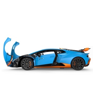 Masina cu telecomanda Lamborghini Huracan STO albastru, scara 1:14, dimensiuni 43x25.5x17.5cm - Img 6