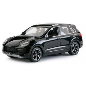Masina cu telecomanda Rastar Porsche Cayenne Turbo, scara 1:14, negru, 34.6x13.9x12.2cm - Img 8