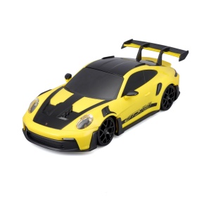 Masinuta cu sunete si lumini Porsche 911 GT3 RS, Maisto, scara 1:24, galbena - Img 2
