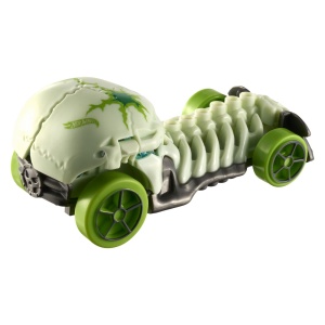 Masinuta Hot Wheels Lets Race Activate Skull Crusher, 1:32, verde, 21.5x16.5x7cm - Img 6