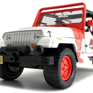 MASINUTA METALICA JURASSIC WORLD 1992 JEEP WRANGLER 1:24 - Img 8