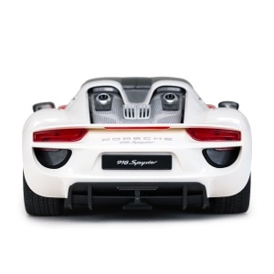Masinuta Rastar RC - Porsche 918 Spyder Weissach, alb, 1:14 - Img 6