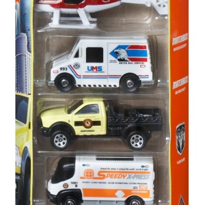 MATCHBOX SET 5 MASINUTE METALICE CITY ADVENTURE II SCARA 1:64