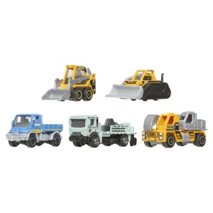 MATCHBOX SET 5 MASINUTE METALICE MBX CONSTRUCTION VII SCARA 1 LA 64 - Img 3