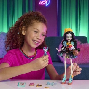MONSTER HIGH PAPUSA SKELITA CALAVERAS CU ACCESORII - Img 4