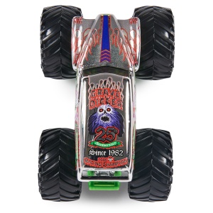 MONSTER JAM MASINUTA METALICA GRAVE DIGGER SCARA 1 LA 64 - Img 6