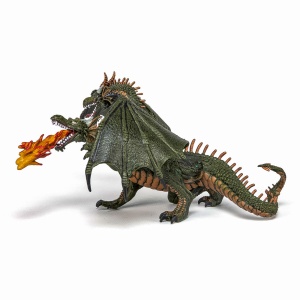PAPO FIGURINA DRAGON CU 2 CAPETE - Img 6
