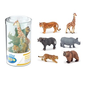 PAPO FIGURINA SET 6 MINIANIMALE SALBATICE - Img 1