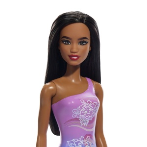 PAPUSA BARBIE BRUNETA CU COSTUM DE BAIE IN DOUA CULORI - Img 5