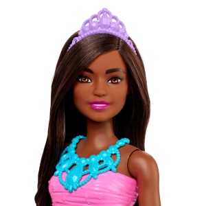 Papusa Barbie Dreamtopia, Printesa Bruneta cu Fusta Stralucitoare - Img 5