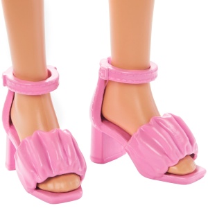 PAPUSA BARBIE FASHIONISTA BRUNETA CU ROCHIE MOV - Img 6