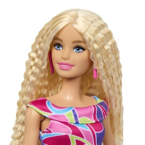 PAPUSA BARBIE FASHIONISTA CU PAR BLOND ONDULAT - Img 5