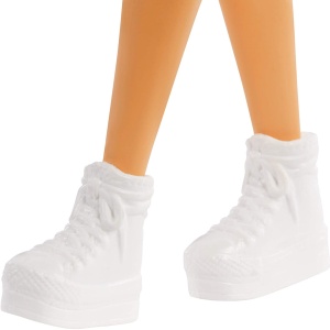 PAPUSA BARBIE FASHIONISTA CU PARUL BLOND SI ROCHITA SPORT - Img 6