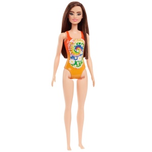 Papusa Barbie You Can Be Anything, Satena in Costum de Baie Portocaliu - Img 2