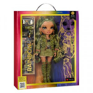 Papusa Rainbow High, Olivia Woods, cu haine si accesorii, 28 cm - Img 6