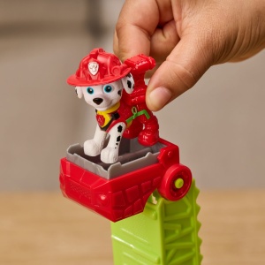 PATRULA CATELUSILOR FILMUL CU DINOZAURI SET VEHICUL DINO DE POMPIERI CU FIGURINA MARSHALL SI ACCESORII - Img 6