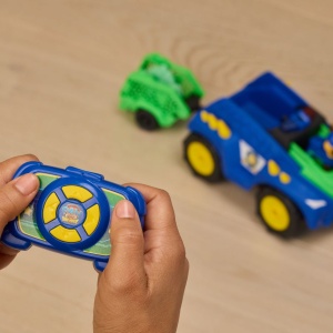 PATRULA CATELUSILOR FILMUL CU DINOZAURI SET VEHICUL DINO RC CU TELECOMANDA FIGURINA CHASE SI ACCESORII - Img 7