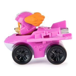 PATRULA CATELUSILOR PUP SQUAD RACERS AIR RESCUE VEHICUL METALIC SKYE SCARA 1 LA 55 - Img 4