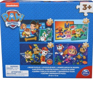 PATRULA CATELUSILOR PUZZLE 4IN1 DIN LEMN - Img 1
