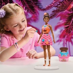 PLAY DOH BARBIE SET CREATII VESTIMENTARE ZI DE PLAJA COCHETA - Img 5