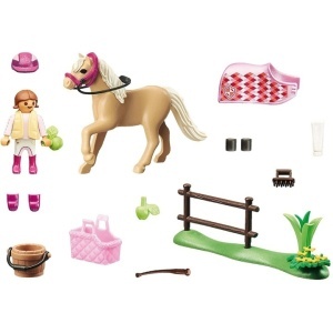 Playmobil Country - Pony Farm, Figurina colectie ponei de calarie german  - Img 5