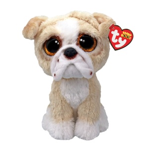 PLUS TY 15CM BOOS POOCH CAINELE TAUR ENGLEZESC CAFENIU