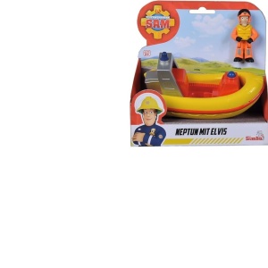 POMPIERUL SAM SET BARCA NEPTUN CU FIGURINA ELVIS 17CM