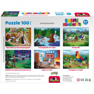 Puzzle 100 piese, Noriel Basme Romanesti,