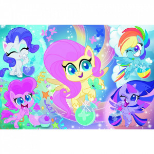 Puzzle Glitter Trefl 100piese- Ponei stralucitori, My Little Pony - Img 2