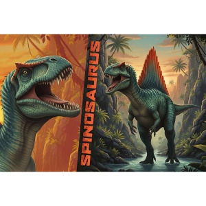PUZZLE TREFL 100 FAMILIA TREFLIK DINO WORLD SPINOSAURUS - Img 2