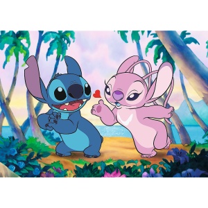 PUZZLE TREFL 1000 PREMIUM PLUS DISNEY LILO SI STITCH ANGEL SI STITCH LA PLIMBARE - Img 2