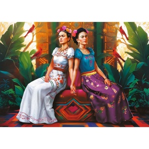 PUZZLE TREFL 1000 PREMIUM PLUS FRIDA KAHLO DOUA FETE - Img 2