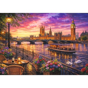 PUZZLE TREFL 1000 SEARA PE TAMISA LONDRA - Img 2