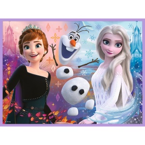 PUZZLE TREFL 2IN1 MEMO DISNEY FROZEN PRINTESELE SI TARAMUL LOR - Img 2